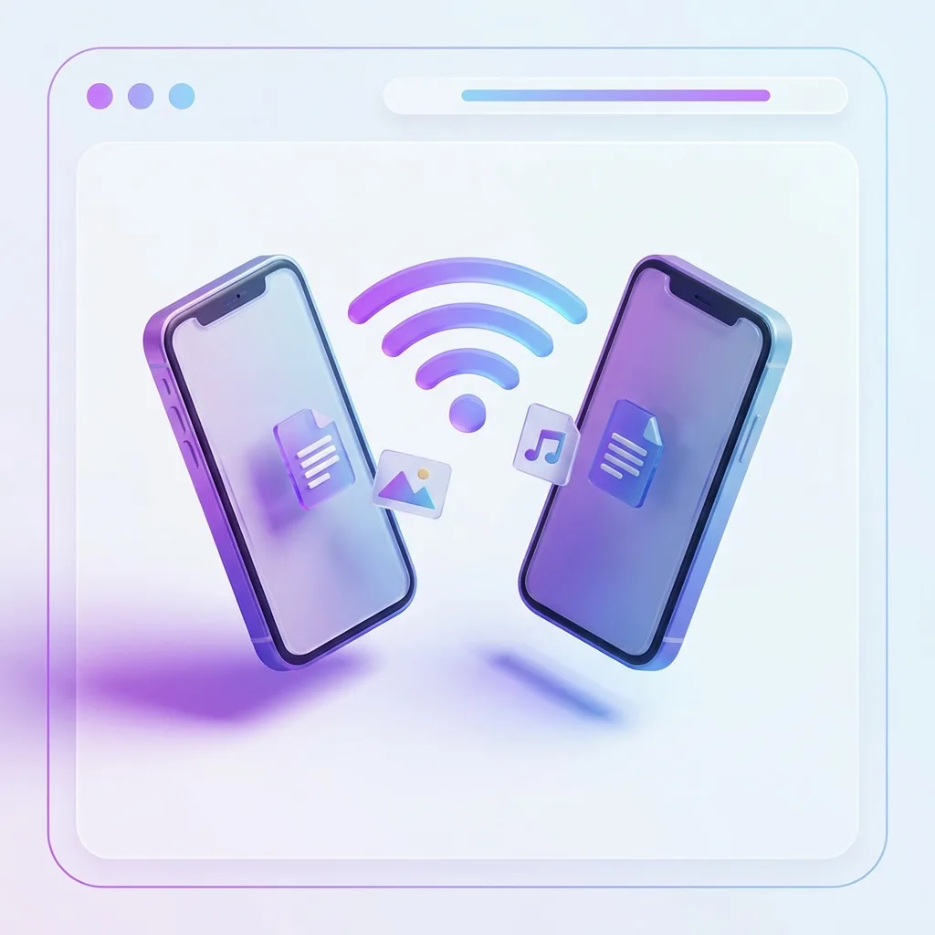 Передача файлов через wi-fi между смартфонами